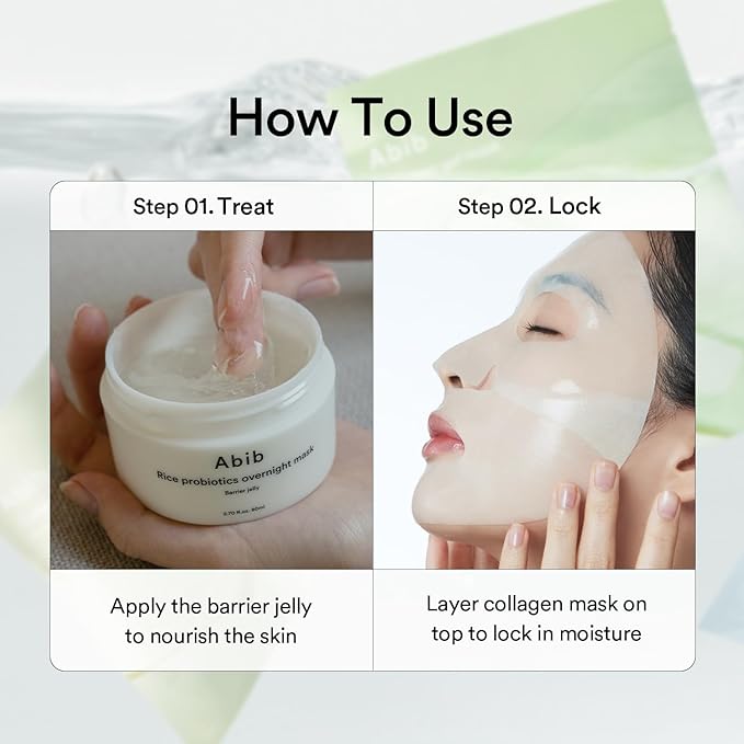 Abib Collagen Gel Mask Heartleaf Jelly 4 Sheets (Soothing) I Korean Vegan Collagen, Cooling Calming Hyaluronic Acid Hydrogel Face Mask Skin Care