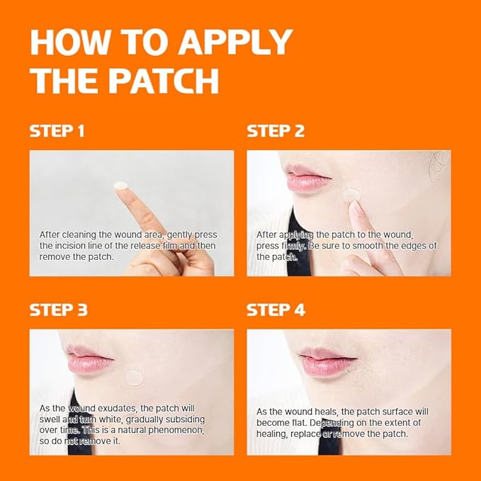 Fermented Korean Acne Patch for Face – Hydrocolloid Spot Patch for Pimples, Blemish Treatment, Vegan Invisible Pimple Patch, Zit Cover for Day & Night, Skincare for Oily and Sensitive Skin - 105 Pcs