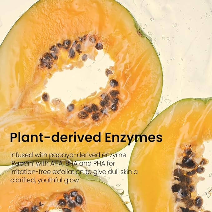 Fraijour Wormwood Enzyme Cleansing Pack – Korean Powder Face Cleanser & Exfoliant with Papaya Enzyme, AHA BHA PHA, Low pH, Clears Acne & Pores, Smooths Texture, for All Skin Types, 2.82 oz.