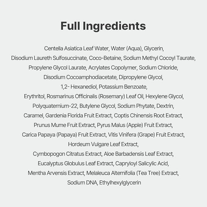 NACIFIC Cica PDRN Gel Cleanser 6.76 fl oz 200ml, Centella Asiatica, Low pH Deep Pore Cleanser for Sensitive Skin, Soothing, Purifying Korean Face Wash, Stocking Stuffers, Christmas Gifts for Women