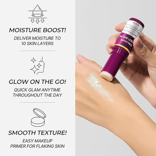 2Pcs Calcium Multi Balm Anti-Aging Face Cream, Korean Collagen Anti Wrinkle Stick, Wrinkle Core Stick, Hydrating, Firming Skin, Suitable for Eyes, Neck, Face