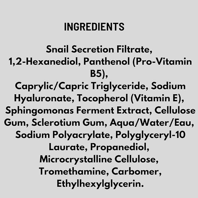 Masque Bar My Ingredients Snail Mucin Serum 95% - Hydrating Serum for Face, Lightweight Skin Perfecting Treatment Formulated to Hydrate, Repair and Rapidly Absorb into Skin, Korean Skincare - 1Fl oz