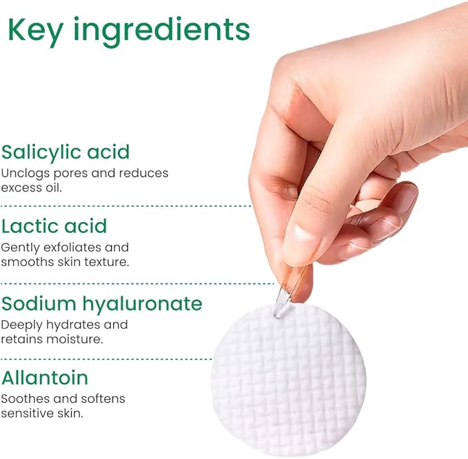 QUIA Korean Skincare Duo - Toner Pads + Hydrogel Eye Patches - Complete Facial Hydration System - Refine Texture, Depuff & Smooth Fine Lines - No-Slip Formula for Refreshed, Radiant Skin