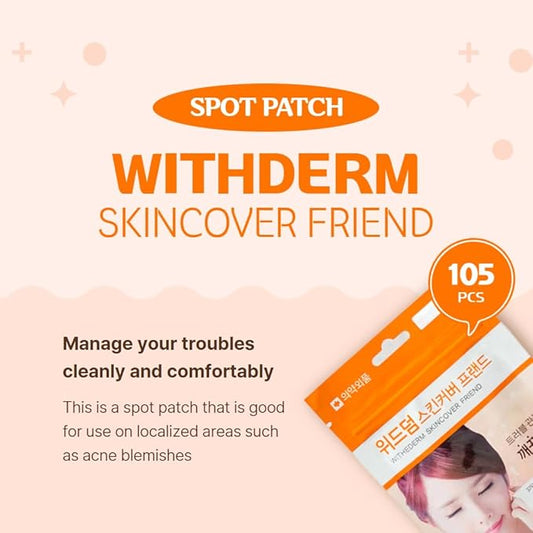 Fermented Korean Acne Patch for Face – Hydrocolloid Spot Patch for Pimples, Blemish Treatment, Vegan Invisible Pimple Patch, Zit Cover for Day & Night, Skincare for Oily and Sensitive Skin - 105 Pcs