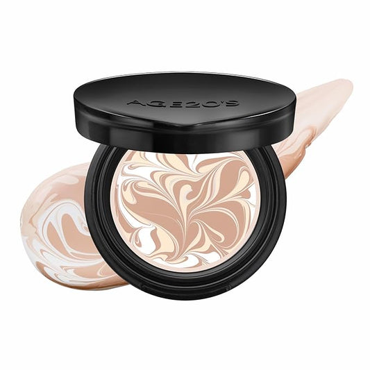 [MINI SIZE] AGE20'S Signature Essence Pact | 19C | Vegan Korean Cushion Foundation | Pack of 1 | Cream Foundation, Dewy & Glow Finish, Natural Coverage, SPF 50+ | 0.14 oz