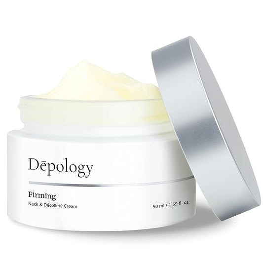 depology Firming Neck & Décolleté Cream, Anti-Aging Neck Cream for Tightening and Wrinkles with IDEALIFT™4%, Retinol, Collagen, Multi-HA Complex, Korean Skin Care Product 1.69 fl. oz