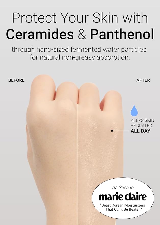 JUNG SAEM MOOL Essential Mool Cream Light 1 Fl Oz, Hydrating Water Cream with Ceramide and Centella, Perfect Prep Step Before Cushion Foundation for Smooth, Radiant Finish, Korean Skincare