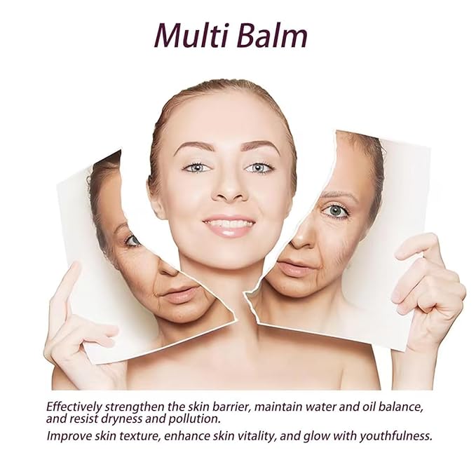 2Pcs Calcium Multi Balm Anti-Aging Face Cream, Korean Collagen Anti Wrinkle Stick, Wrinkle Core Stick, Hydrating, Firming Skin, Suitable for Eyes, Neck, Face