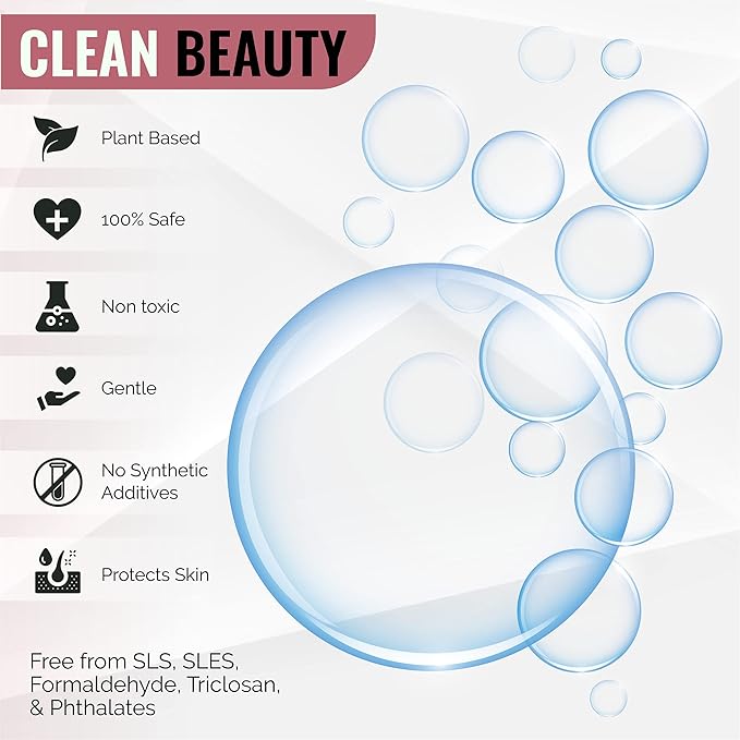 LOOKATME Korean Face Wash for Sensitive Skin - Water Based Bubble Skincare Cleanser - K Beauty Natural Acne Foaming Cleaner - Hydrating Skin Care Cleansing Foam with Low pH - Collagen