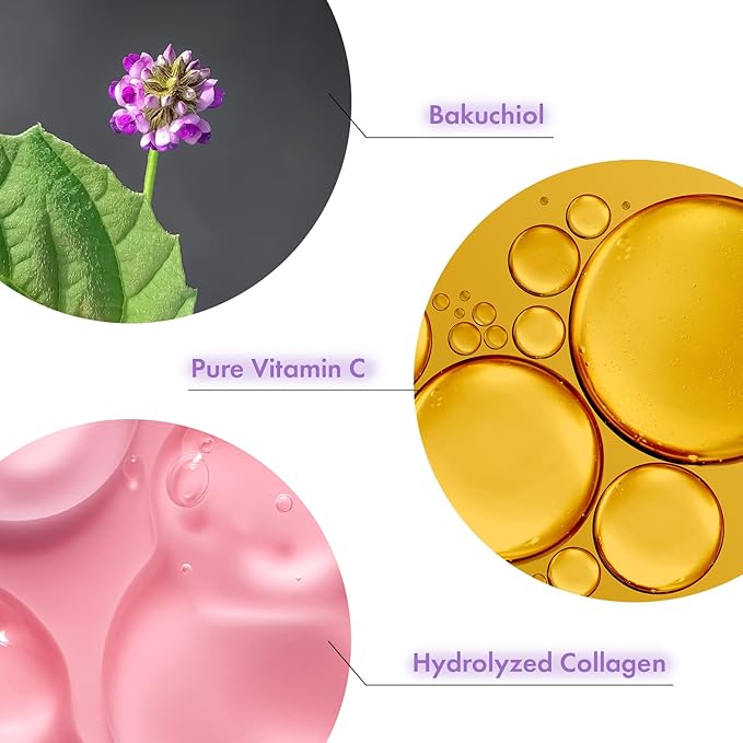 TOSOWOONG Bakuchiol Serum, 5,000ppm Bakuchiol, Anti-Aging, Pore Minimizer for Face, Hydrating Glow Serum, Facial Moisturizer, Active Skin Repair, Glass Skin, Korean Skincare, 30ml, 1.01 fl. oz.