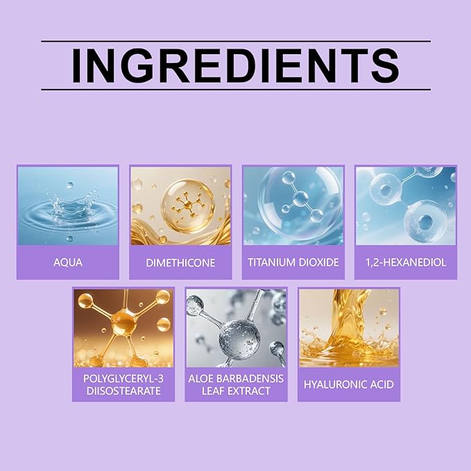 Aesthetic BB Cream, Lightweight Tinted Moisturizer with Medium Coverage, Oil-Control Blemish Balm, Long-Lasting Foundation Makeup Base for Oily/Combination Skin, Korean Makeup, 1.23oz (Ivory White)