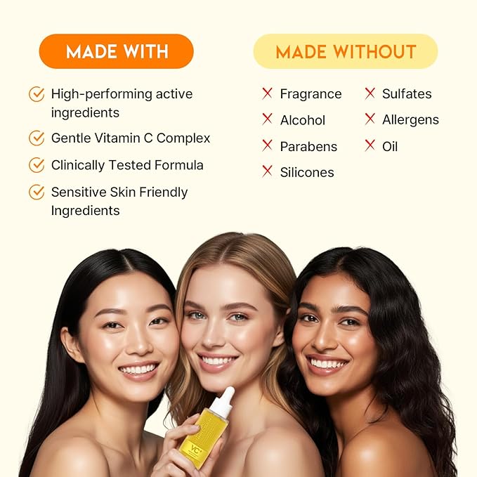 Korean Vitamin C Serum for Brightening and Glowing Skin with Ascorbic Acid & Vitamin Tree Water, Facial Serum 1.69 Fl Oz