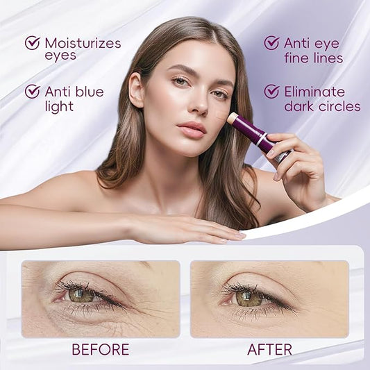 2PCS Cementerre Calcium Multi Balm Stick, Korean Calcium Volume Multi Balm, Collagen Moisturing Stick, Anti-aging, Wrinkles, Sagging, Hydrating, Firming Skin, Suitable for Eyes, Face & Neck-Rose red