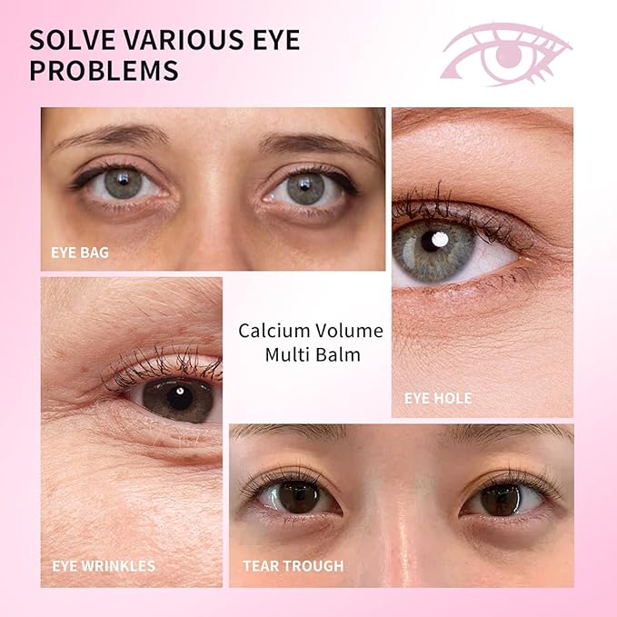 Cemenrete Calcium Volume Multi Balm Stick, Korean Collagen Moisturizing Glow, Hydrating & Anti-Aging Almond Vitamin E for Face, Eyes, Lips & Neck (Multi Balm Stick, 2)