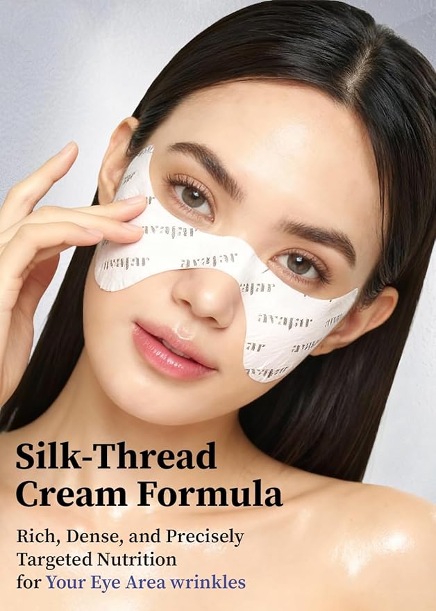 Avajar Collagen Eye Patches, Anti-Aging Under Eye Patches for Wrinkles & Dark Circles with PDRN, Peptides and Niacinamide, Firming & Hydrating Korean Eye Mask, 5 Sheets