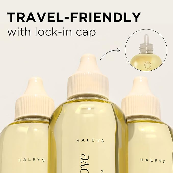 HALEYS Korean Skin Care Nourishing Cleansing Oil - Makeup Remover & Oil Cleanser for Face with Olive, Vitamin E & Rosemary Oils - Gentle, Effective Facial Cleanser, Travel-Friendly Nozzle