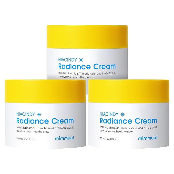 NIACINDY Radiance Capsule Cream | Liposomal NAD + 10% Niacinamide +Thioctic Acid | Dark Spot Remover & Anti-Aging Moisturizer | Korean Clinical Formula for Radiant Skin | 3ea