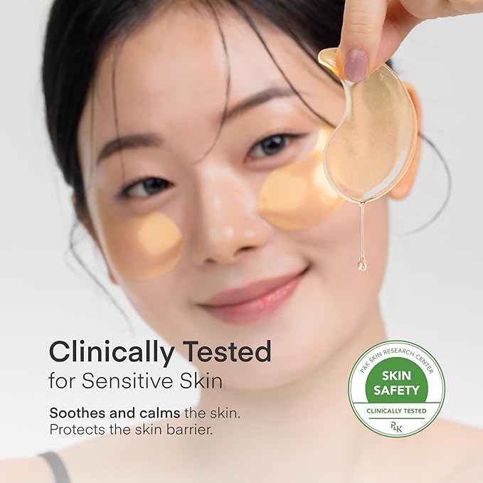 TEREZ & HONOR 24K Gold Retinol Under Eye Patches - 60 Korean Hydrogel Eye Masks with Collagen Peptide for Wrinkles, Dark Circles, Puffy Eyes, Radiance & Firming - Self Care, Gifts for Women and Men