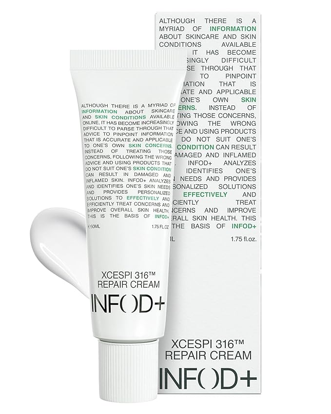 INFODPLUS Korean Skin Care Sensitive Face Cream, Fragrance-Free Lightweight Moisturizer with Ceramides & Panthenol, Skin Barrier Support & Deep Hydration, Low pH Daily Cream for AM/PM Use, 50ml