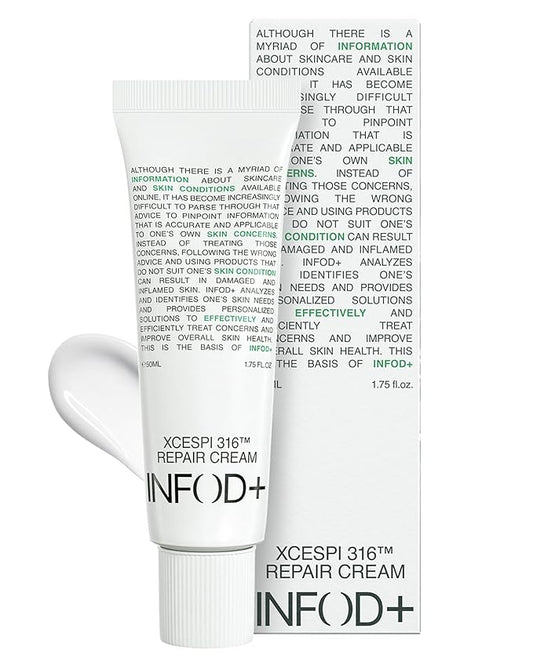 INFODPLUS Korean Skin Care Sensitive Face Cream, Fragrance-Free Lightweight Moisturizer with Ceramides & Panthenol, Skin Barrier Support & Deep Hydration, Low pH Daily Cream for AM/PM Use, 50ml