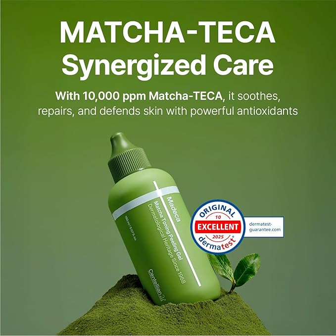 CENTELLIAN 24 Madeca Matcha Peeling Gel (5.07fl oz) – Gentle Exfoliator for Clear, Smooth & Balanced Skin, Korean Skin Care. Matcha-TECA Complex, Charcoal Capsules.