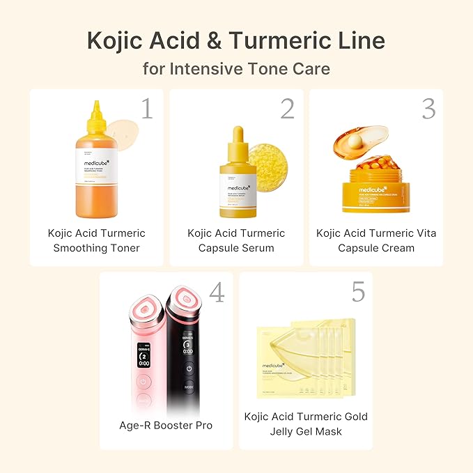 medicube Capsule Cream with Kojic Acid & Turmeric for Uneven Skin Tone | Tone Renewal & Radiance Care for troubled skin | Turmeric, Kojic, Vitamin C | Korean Skincare, 1.86 oz