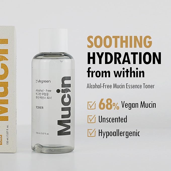 VEGREEN Wild Yam 68% + Panthenol 3% Essence Toner - Alcohol-Free Hydrating & Calming Korean Toner, Skin Barrier Repair for Glass Skin Glow, K-Beauty for All Skin Types, 5.07 fl oz