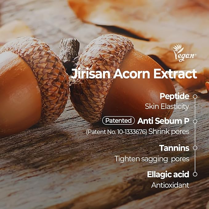 SKINFOOD Acorn Pore Peptide Daily Sheet Mask, Korean 5-Minute Quick Skincare Hack, Pore Tightening & Elasticity, Skin Texture Improvement Face Mask for Sagging Skin Bulk Pack (30EA)