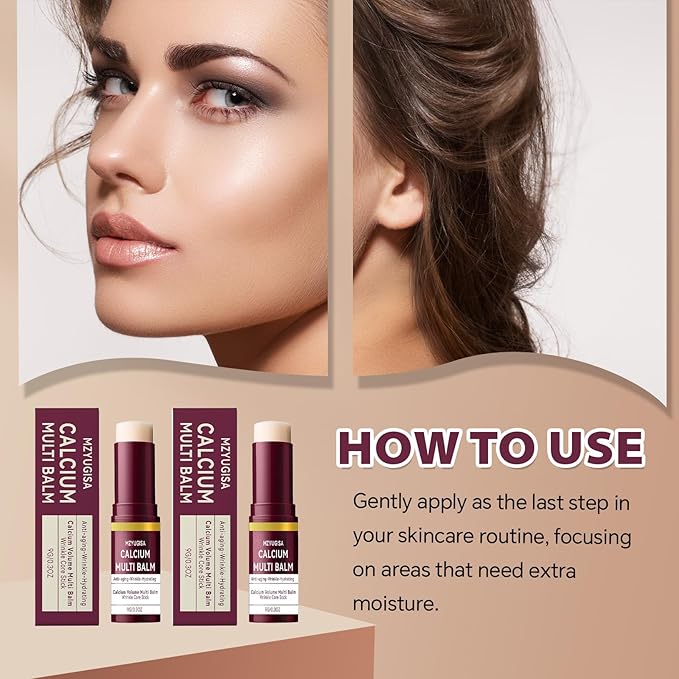 1PC Cemenrete Calcium Multi Balm, Korean Collagen Moisturing Stick, Calcium Multi Essence, Suitable for Face, Eye and Neck Wrinkles Core Bar, Anti-Aging, Anti-Wrinkles Prevention, Moisturizing