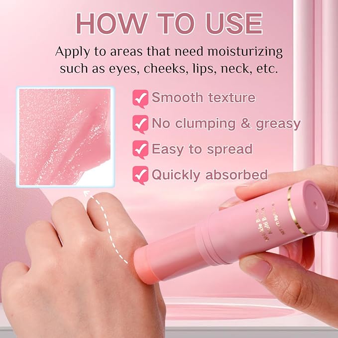 Wrinkle Bounce Multi Balm - Under Eye Cream - All-In-One Hydrating Balm Eye Stick & Moisture Ba lm Stick - Wrin kle Cream for Women Korean Skincare - Reduce Wrinkles & Moisturizing - Women Gifts