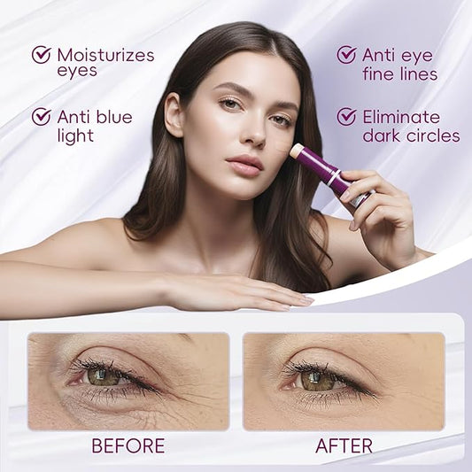 Cementerre Calcium Multi Balm Stick, Korean Calcium Volume Multi Balm, Collagen Moisturing Stick, Anti-aging, Wrinkles, Sagging, Hydrating, Firming Skin, Suitable for Eyes, Face & Neck-Rose red