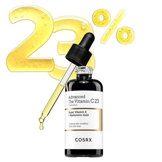 COSRX Advanced Pure Vitamin C 23% Serum with Vitamin E & Glutathione (Renewal), Korean Vitamin C Serum for Fine Lines, Uneven Skin Tone & Dull Skin, 0.67oz, Korean Skin Care