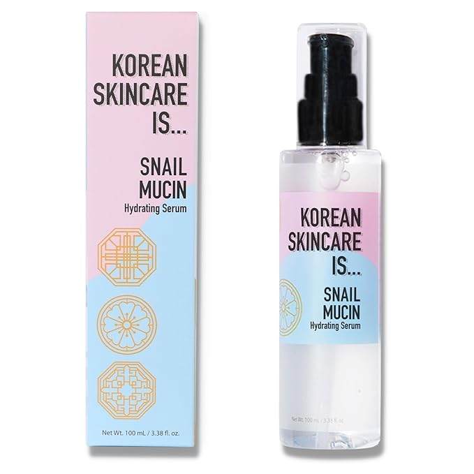 Elizabeth Mott Korean Snail Mucin Serum - 97% Snail Secretion Filtrate for Deep Hydration & Glass Skin - Lightweight, Fast-Absorbing, Cruelty-Free, 100 mL
