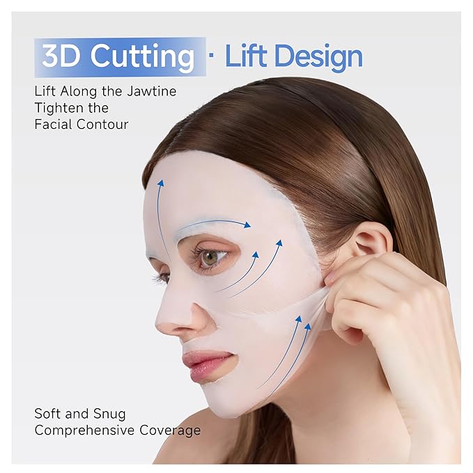 DAERA Korean Brightening Cream Face Mask (5 Sheets) – Dark Spot Correcting & Hydrating Sheet Mask, Firming Glow Mask with Botanicals, Gentle for Sensitive Skin