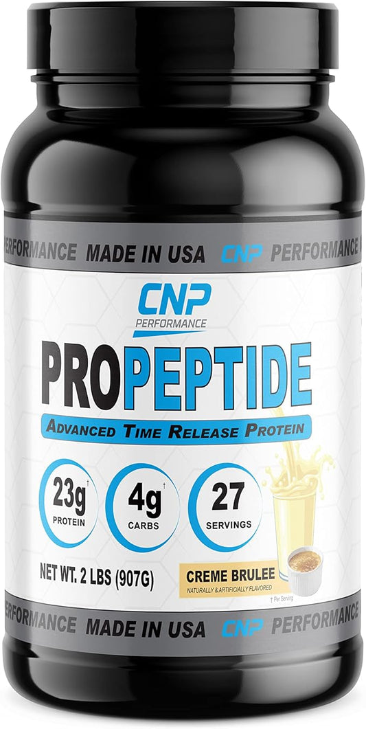 / ProPeptide Whey Protein Powder, Professional Grade, Bulk Sizes, Made in USA (Creme Brulee, 2 Pound)