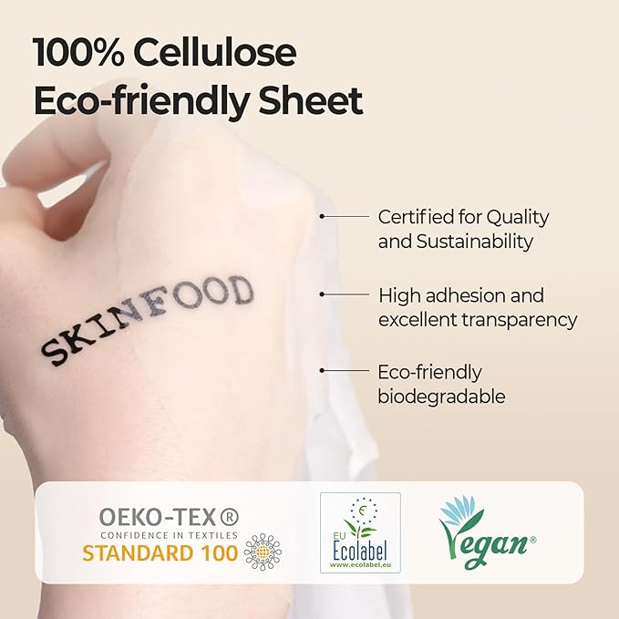 SKINFOOD Yuja C Vita Daily Sheet Mask, Korean 5-Minute Quick Skincare Hack, Triple Blemish & Dark Spot Care, Skin Tone Improvement Face Mask for Transparent and Clear Skin, Bulk Pack (30EA)