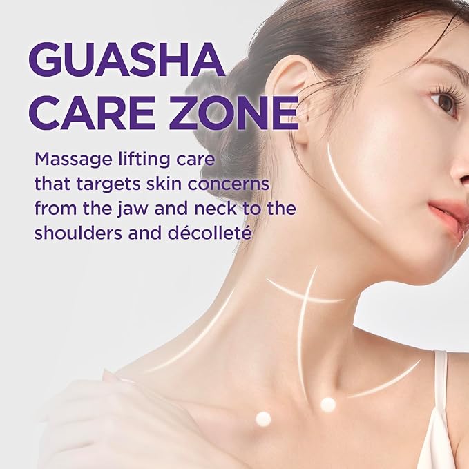 CKD Gua Sha Neck Cream Filltocshot - Advanced Anti-Aging Neck Firming Cream with Massage Roller. Visibly Reduces Wrinkles, Lifts & Tightens Sagging Skin, Boosts Elasticity, Korean Skincare, 1.69 fl oz