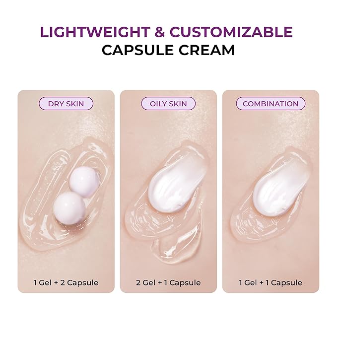 JUMISO Niacinamide 5+ Overnight Capsule Cream (50ml/1.69 fl oz) – Melting Capsule Sleeping Mask, 5% Niacinamide + 1% TXA + Glutathione, Tone Appearance Care for Glass Skin, Korean Skincare