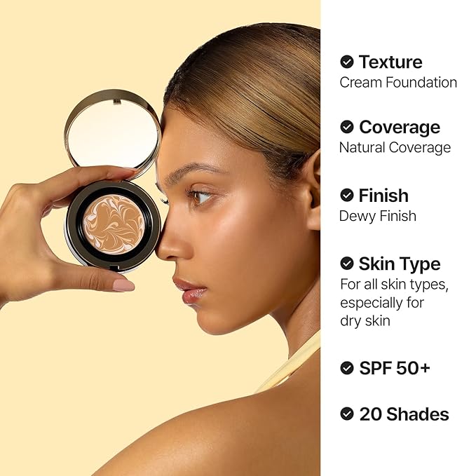 [Vegan] AGE20'S Signature Essence Pact | Pack of 1 | 27C HONEY | Korean Cushion Foundation | Cream Foundation, Dewy & Glow Finish, Natural Coverage, SPF 50+
