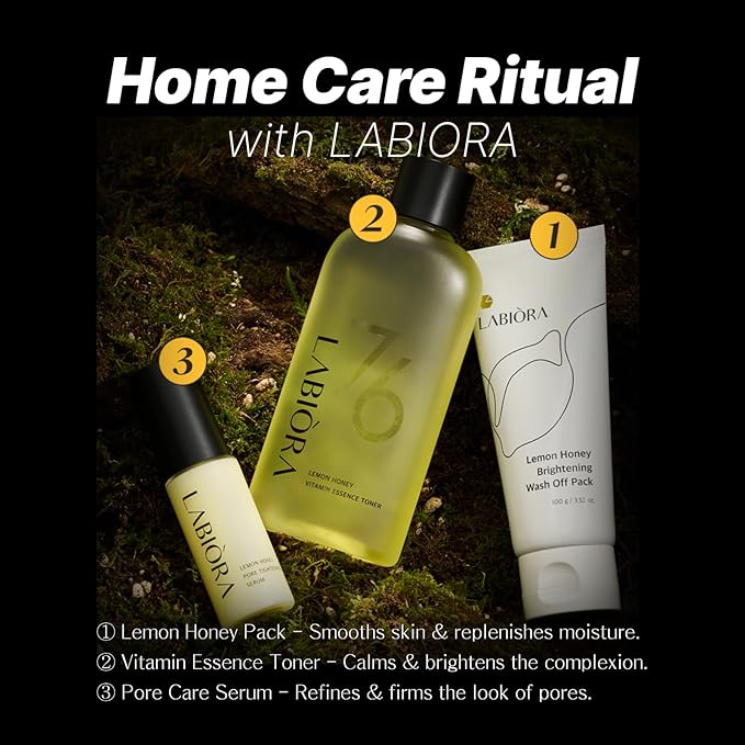 Lemon Honey Vitamin Essence Toner for Face – Hydrating & Soothing Facial Toner with Niacinamide, Vitamins C & E, Herbal Extracts for Refreshed, Dewy Skin, Korean Skin Care, 7.1 fl oz / 210ml