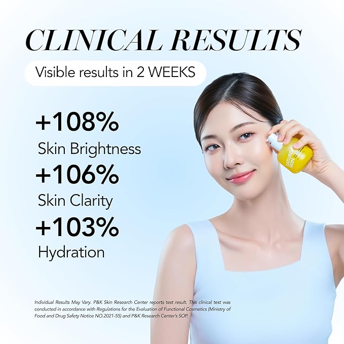 Vitamin C Serum For Face From Yuzu - Brightening Formula With Hyaluronic Acid 7 Peptide Mix And Niacinamide, Deeply Hydrate, Improve Uneven Skin Texture, Vegan, Korean Skin Care (50 ml)