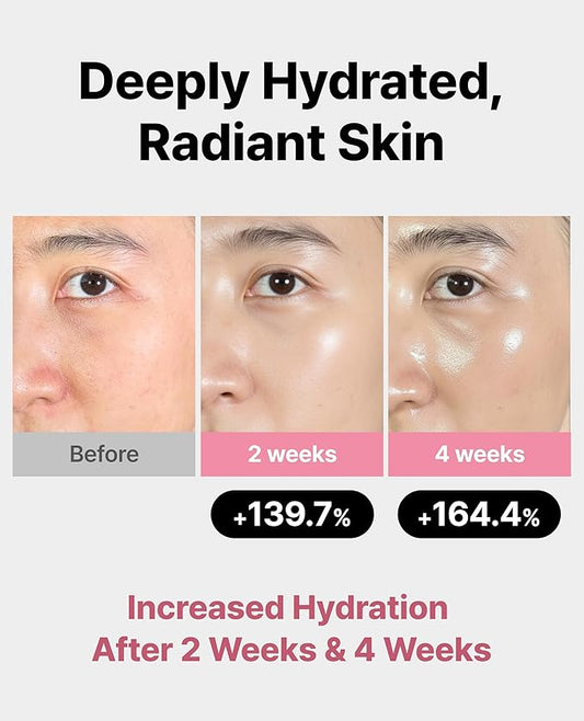 Delere Caviar Glow Dewy Cream | Hydrating Caviar Collagen Cream | Korean Hyaluronic Acid Moisturizer for Radiant Glass Skin, 1.7oz