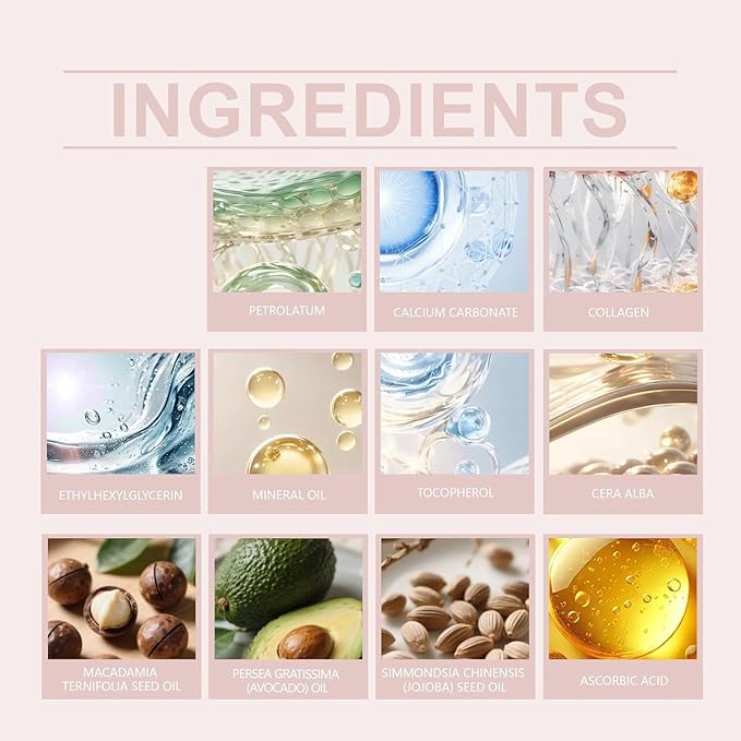 Calcium Multi Balm Stick, Calcium Volume Multi Balm, Korean Collagen Moisturing Stick, Anti Wrinkle Stick, Anti-aging, Hydrating, Firming Skin, Almond Suitable for Eyes, Neck, Face (2PCS)