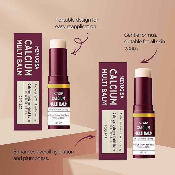 1PC Cemenrete Calcium Multi Balm, Korean Collagen Moisturing Stick, Calcium Multi Essence, Suitable for Face, Eye and Neck Wrinkles Core Bar, Anti-Aging, Anti-Wrinkles Prevention, Moisturizing