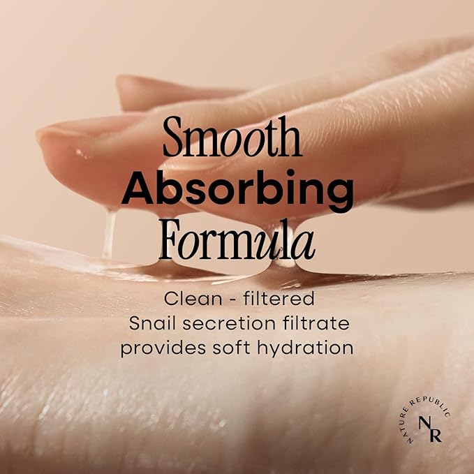 Nature Republic Snail Mucin (Toner & Emulsion) Set - Korean Skincare, Hydrating&Repair with Niacinamide, Face Moisturizer, Moisturizing Skin Care, Glowy Skin