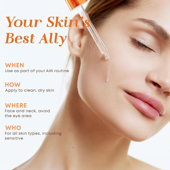 Glow Elixir Vitamin C Serum for Face with Collagen – Fine Lines & Wrinkles Treatment, Hydrating Korean Skin Care – Dermatologist Tested, Anti-Aging, Vegan, Clean Beauty – 2.02 Fl Oz