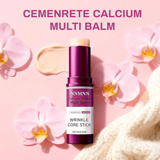 Calcium Volume Multi Balm Stick - Calcium Enriched Formula for Skin Hydration, Anti-aging, Smoothing & Firming - Multi-Purpose Balm for Face, Eyes & Neck, Korean Collagen Moisturing Stick