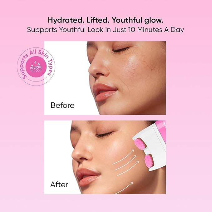 7DAYS Hyaluronic Acid Face & Neck Firming Cream - Korean Anti-Aging Face Moisturizer, 2 in1 Neck Cream & Face Cream, Brightening & Hydrating Skincare with Face Roller & Neck Massager | 2.7 fl oz