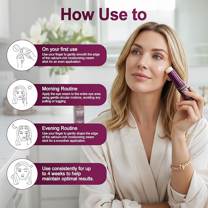 Calcium Multi Balm Stick- Calcium Volume Multi Balm,Korean Collagen Hydrating Stick, Anti-aging,Hydrating Cream, Hydration, Firm skin, Suitable for Face, Eyes, Neck,non-greasy,For All Skin Types