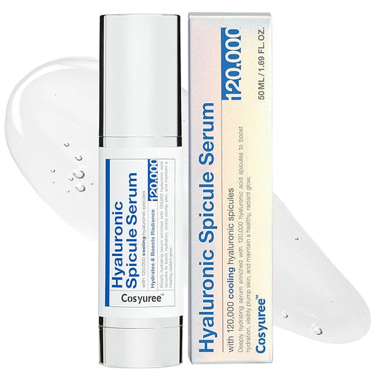 Hyaluronic Spicule Serum, 120,000 Hyaluronic Acid–Coated Micro Spicules, Spicule Serum Inspired by Microneedling for Hydration & Pore Care, Plump-Looking Glass Skin,Korean Skincare 1.69 fl oz